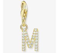 THOMAS SABO Gold Plated Cubic Zirconia Letter M Charm 1976-414-14
