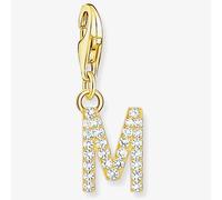 Thomas Sabo Gold Plated Cubic Zirconia Letter M Charm 1976-414-14 Gold One Size