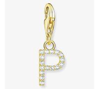 THOMAS SABO Gold Plated Cubic Zirconia Letter P Charm 1979-414-14