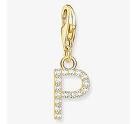 Thomas Sabo Gold Plated Cubic Zirconia Letter P Charm 1979-414-14 Gold One Size