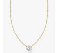 Thomas Sabo Classic CZ Gold Tone Necklace 0.8 x 0.8cm, 40-45cm