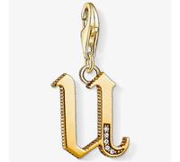 Thomas Sabo Gold Plated Cubic Zirconia U Charm 1627-414-39 Gold One Size