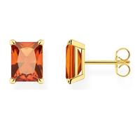 Thomas Sabo Gold-Plated Orange Stone Sterling Silver Stud Earrings H2201-472-8