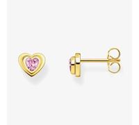 THOMAS SABO Pink Heart Stud Earrings