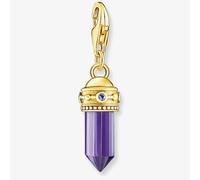 THOMAS SABO Gold Plated Purple Hexagon Amulet Charm 2048-973-13