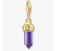 THOMAS SABO Gold Plated Purple Hexagon Amulet Charm 2048-973-13