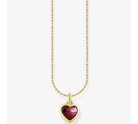 THOMAS SABO Gold Plated Red Heart Necklace KE2268-414-10-L45V