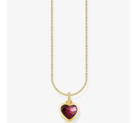 THOMAS SABO Gold Plated Red Heart Necklace KE2268-414-10-L45V