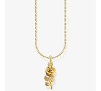 THOMAS SABO Gold Plated Rose Pendant Necklace KE2269-413-39-L45