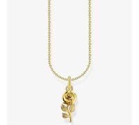 THOMAS SABO Gold Plated Rose Pendant Necklace KE2269-413-39-L45