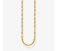 THOMAS SABO Gold Plated Singaporean 45cm Twist Curb Chain KE2284-413-39-L45v