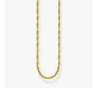 THOMAS SABO Gold Plated Singaporean Twist Curb Chain KE2284-413-39-L45v