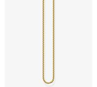 Thomas Sabo Charm Club Essentials Sterling Silver Gold Plated Venetian Design Necklace KE2227-413-39-L50v