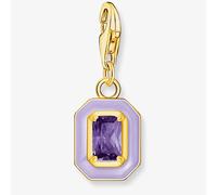 THOMAS SABO Gold Plated Violet Octagon Cold Enamel Charm 2034-565-13