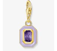 THOMAS SABO Gold Plated Violet Octagon Cold Enamel Charm 2034-565-13