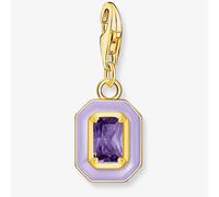 THOMAS SABO Gold Plated Violet Octagon Cold Enamel Charm 2034-565-13