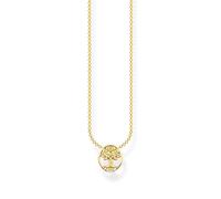 Thomas Sabo Gold Tone CZ Tree of Love Necklace 40-45cm
