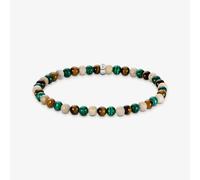 THOMAS SABO Green & Brown Multi Beaded Bracelet A2183-468-7-L19