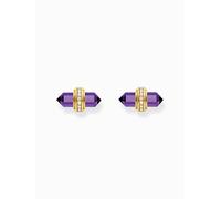 Thomas Sabo H2281-414-13 Gold stud earrings w. violet onyx