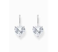 Thomas Sabo 925 Sterling Silver White Cubic Zirconia Heart Dangle Earrings H2288-051-14 One Size Fits All Sterling Silver, one size, Sterling Silver, Cubic Zirconia