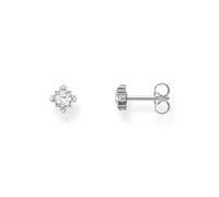 Thomas Sabo H2311-051-14 Silver Stud Earrings With White Stone Unisex Silver 925