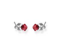 Thomas Sabo True Romance Red Roses Romance Stud Earrings 1.4 x 0.7cm