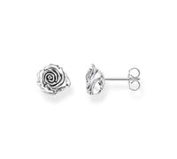 Thomas Sabo H2323-637-21 Midnight Rose Recycled 925 Silver Stud Earrings