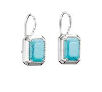 Thomas Sabo H2339-404-17 Earrings Octagon turquoise Elyndra Unisex Silver 925