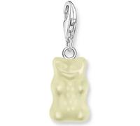 THOMAS SABO Haribo Charm Pendant White Gold Bear - Charm Made of Recycled Silver and Crystal Glass x Haribo Collection