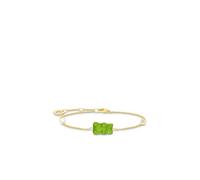 Thomas Sabo Sterling Silver HARIBO Green Gold Plated Freshwater Pearl Zirconia Goldbears Bracelet A2151-445-6-L19V - Zirconia / Gold Plated / Freshwater Pearl / Sterling Silver / Glass