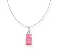 Thomas Sabo Haribo Sterling Silver Pink Gummy Bear Pendant Necklace KE2209-052-9-L45V