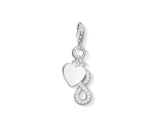 Thomas Sabo Heart & CZ Infinity Charm 3.4 x 1cm