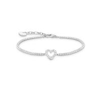 Thomas Sabo Heart Sterling Silver & Zirconia Tennis Bracelet