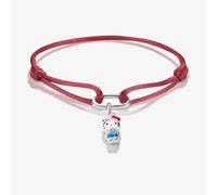 Thomas Sabo x Hello Kitty Fabric Red Blue Charm Bracelet 24cm | Acotis - Fine Silver Plated / Alloy