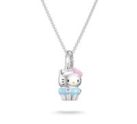 Thomas Sabo Hello Kitty Necklace Muffin Premium Alloy Fine Silver Plated, Cold Enamel