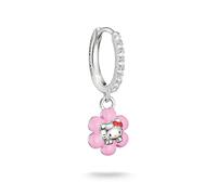 THOMAS SABO Hello Kitty Flower Charm & Cubic Zirconia Single Hoop Earring CR773-M06-7