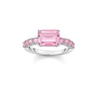 Thomas Sabo Heritage Glam Pink Solitaire Ring Pink