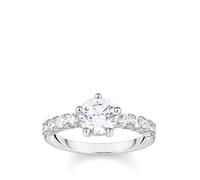 THOMAS SABO Silver Solitaire White Cubic Zirconia Ring TR2440-051-14-52