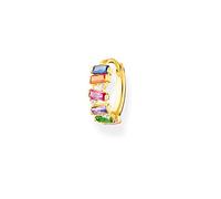THOMAS SABO Hoop earring colourful stones, gold 925 Sterling Silver, 18k Yellow Gold Plating