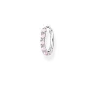 Thomas Sabo Women Single Hoop Earring Pink Stones 925 Sterling Silver CR664-166-7