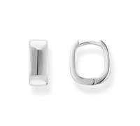 Thomas Sabo Sterling Silver Hoop earrings in angular shape Recycled 925 silver, Women, CR743-001-21
