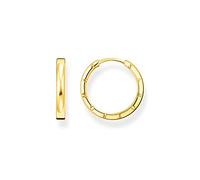THOMAS SABO Hoop earrings small gold 925 Sterling Silver, 18k Yellow Gold Plating