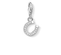 Thomas Sabo Womens Thomas Sabo Horseshoe Sterling-Silver and Cubic Zirconia Pendant Charm 925 Silver & Cz
