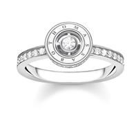 Thomas Sabo Jewelry Silver Ring for Women Circle with White Stones TR2255-051-14