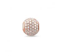Thomas Sabo Karma Beads Rose Gold Plated Pave White K0053 -