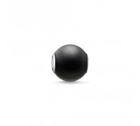 Thomas Sabo Karma Beads Silver Black Obsidian Stone Matt K0001