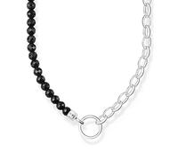 Thomas Sabo KE2188-130-11 Necklace with Black Pearls in Gold-Plated Silver