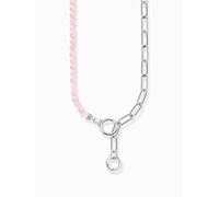 Thomas Sabo KE2193-035-9-L47V Silver necklace with link chain elements and pi...