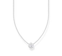 THOMAS SABO Ke2210-051-14 Pendant Chain with 925 Sterling Silver and White Zirconia Pendant, One Size, Sterling Silver, Cubic Zirconia, One Size, Sterling Silver, Cubic Zirconia, Taille Unique
