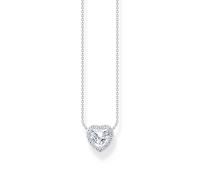 Thomas Sabo KE2280-051-14-L45V Silver Necklace with Halo-Pendant in Heart Sha...